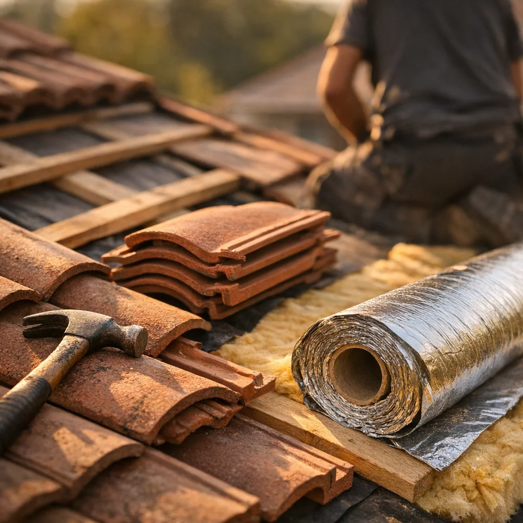 Artisan couvreur Capelot Rénovation à l'œuvre sur un chantier à Bordeaux